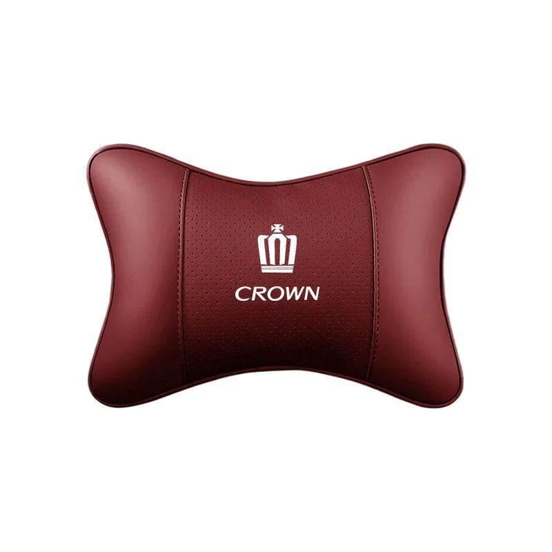 Toyota Crown Leather Car Neck Pillow