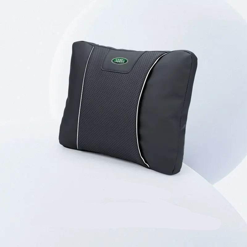 Land Rover Leather Car Neck Pillow & Lumbar Support
