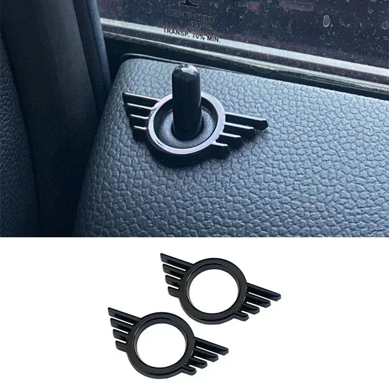 MINI Cooper Door Lock Button Decoration Sticker