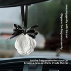 White Flower Hanging Car Air Freshener Perfume