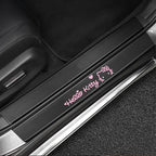 Hello Kitty Leather Car Door Sill Protector Anti-Scratch Stickers