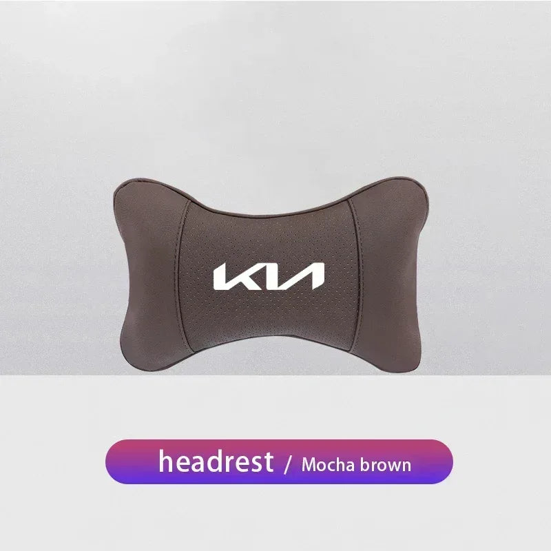 KIA Car Headrest & Lumber Support Pillow