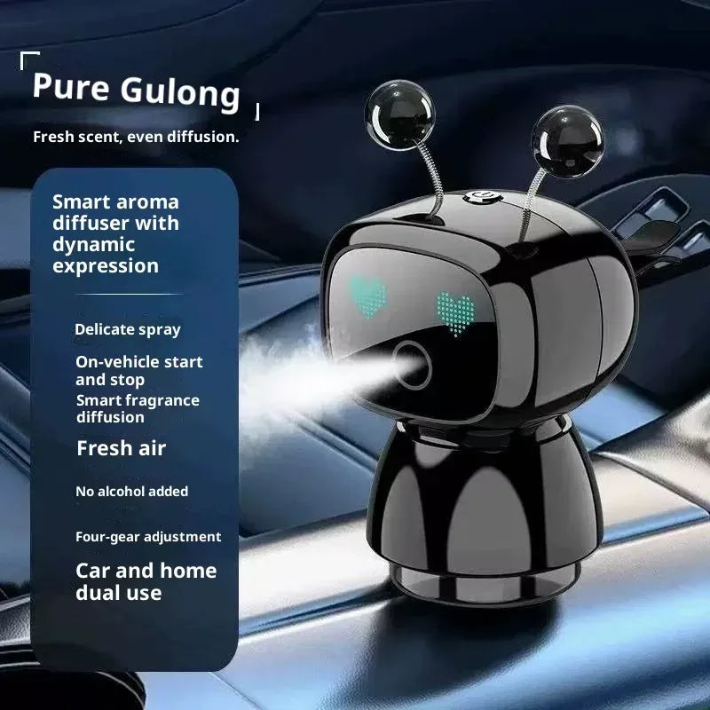 AutoTech Robot Car Aromatherapy Diffuser - Smart Air Freshener LED
