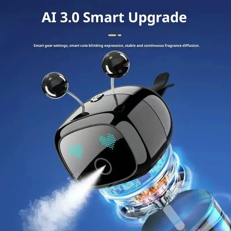 AutoTech Robot Car Aromatherapy Diffuser - Smart Air Freshener LED