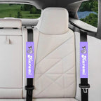 Kawaii Kuromi Car Seat Belt Covers - Universal Comfort Pads Auto