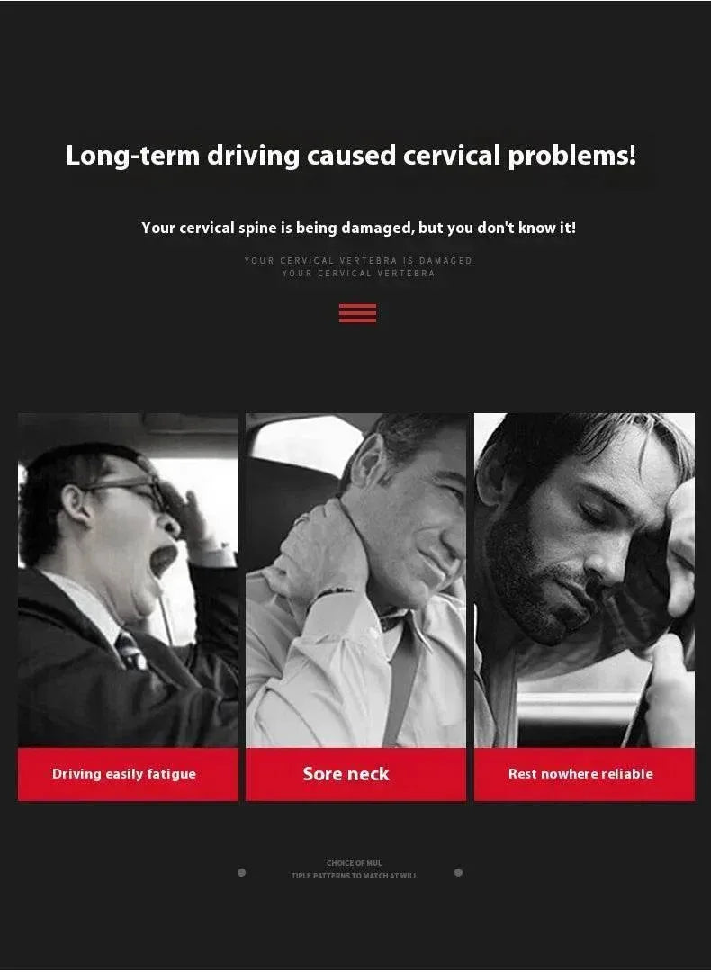 Mercedes Benz Neck Pillow & Lumbar Support Cushion
