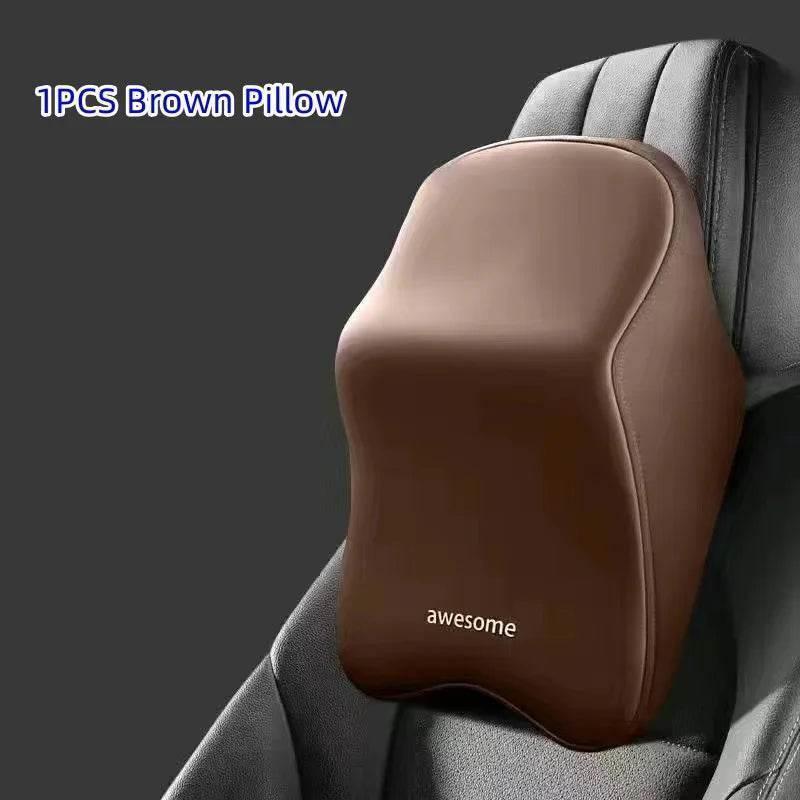 Ergonomic Memory Foam Car Neck & Lumbar Support Pillow Cushion Set