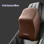Ergonomic Memory Foam Car Neck & Lumbar Support Pillow Cushion Set