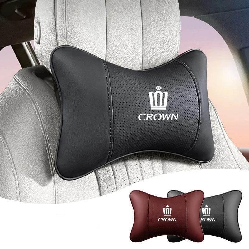 Toyota Crown Leather Car Neck Pillow