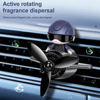 Universal Car Air Freshener Diffuser - Rotating Propeller Design