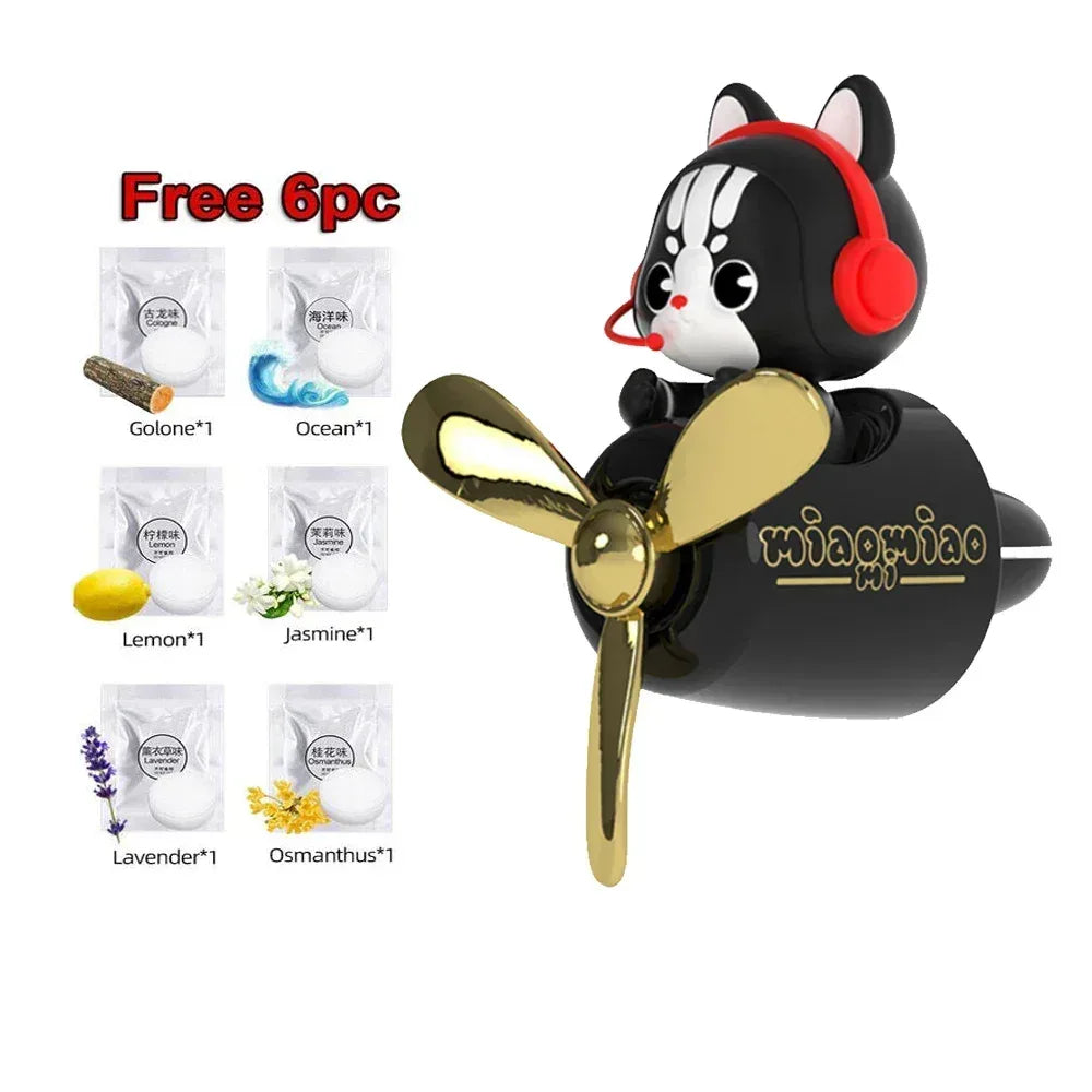 AutoPro DIY Perfume Pilot Bear Vent Clip Car Air Freshener Diffuser