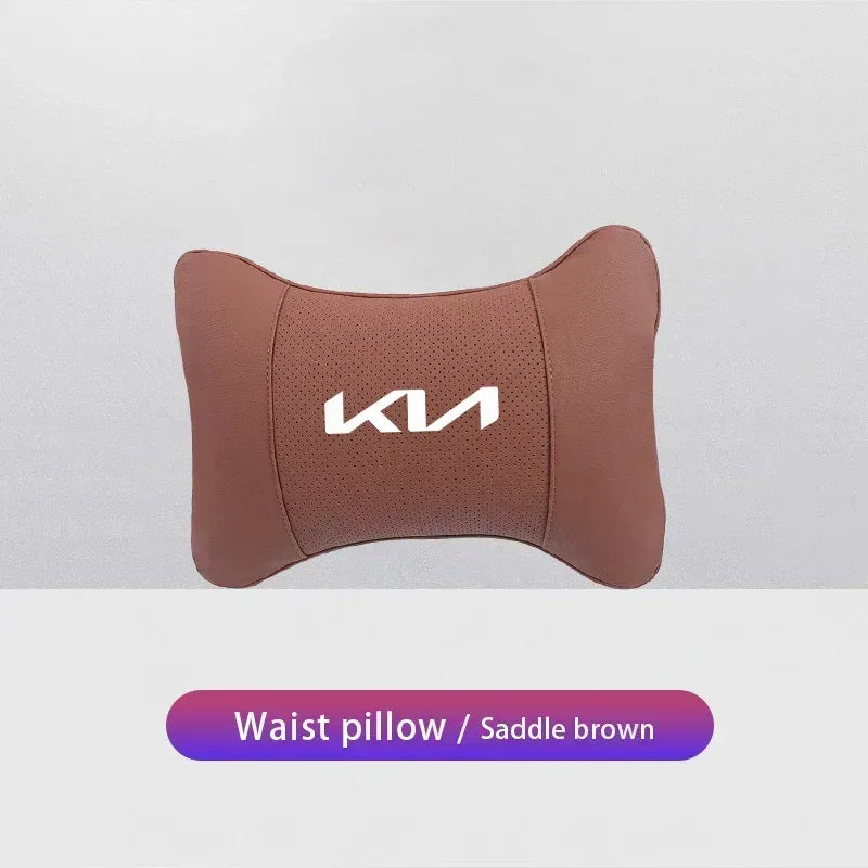 KIA Car Headrest & Lumber Support Pillow