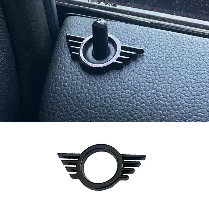 MINI Cooper Door Lock Button Decoration Sticker