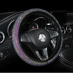38cm Rhinestone Steering Wheel Cover O-Type Diamond Bling M Size