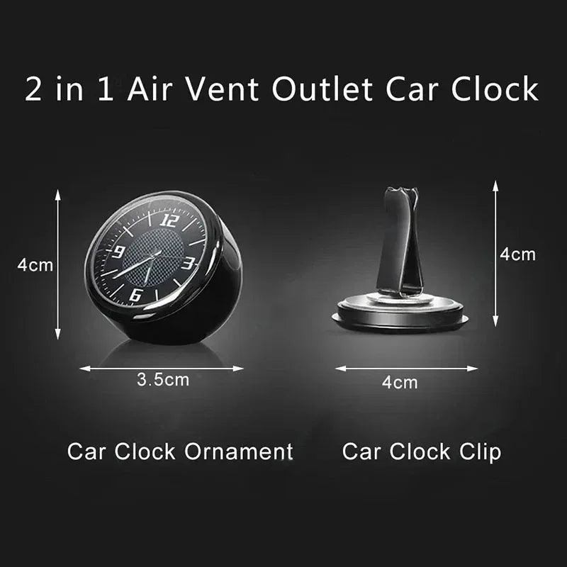 GR Sport Mini Car Clock Air Vent Dashboard Sticker