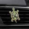 Crystal Turtle Car Air Vent Decoration - Shiny Interior Accessory