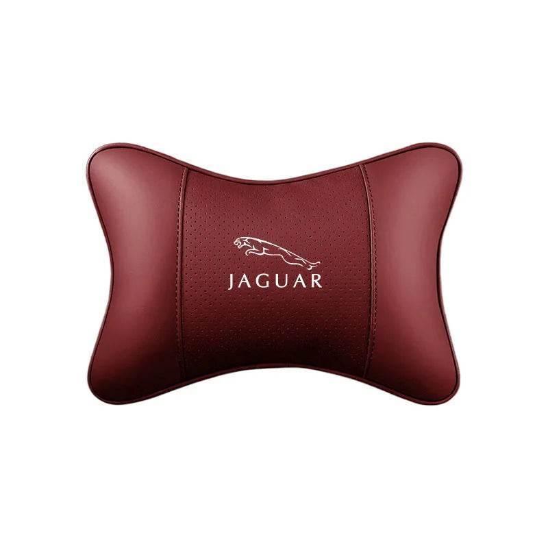 Jaguar Leather Neck Pillow