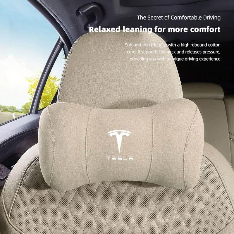 Tesla Suede Headrest Pillow