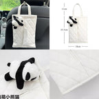 Cloud Cartoon Car Tissue Box Holder - Leather Headrest Mount Organizer