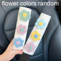 Car Seat Belt Shoulder Pads 2pcs Floral Anti-Strangle Protective