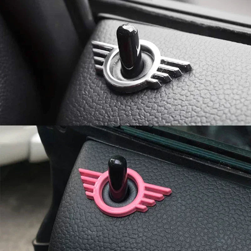 MINI Cooper Door Lock Button Decoration Sticker