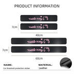 Hello Kitty Leather Car Door Sill Protector Anti-Scratch Stickers