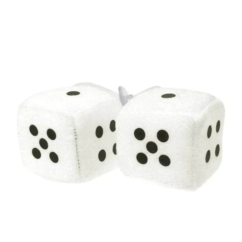 Fuzzy Dice Car Mirror Hanging Decoration