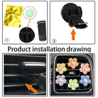 Cute Flower Car Air Vent Perfume Clip Aromatherapy Diffuser