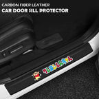 Carbon Fiber Car Door Sill Protector Stickers Anti-Scratch Threshold