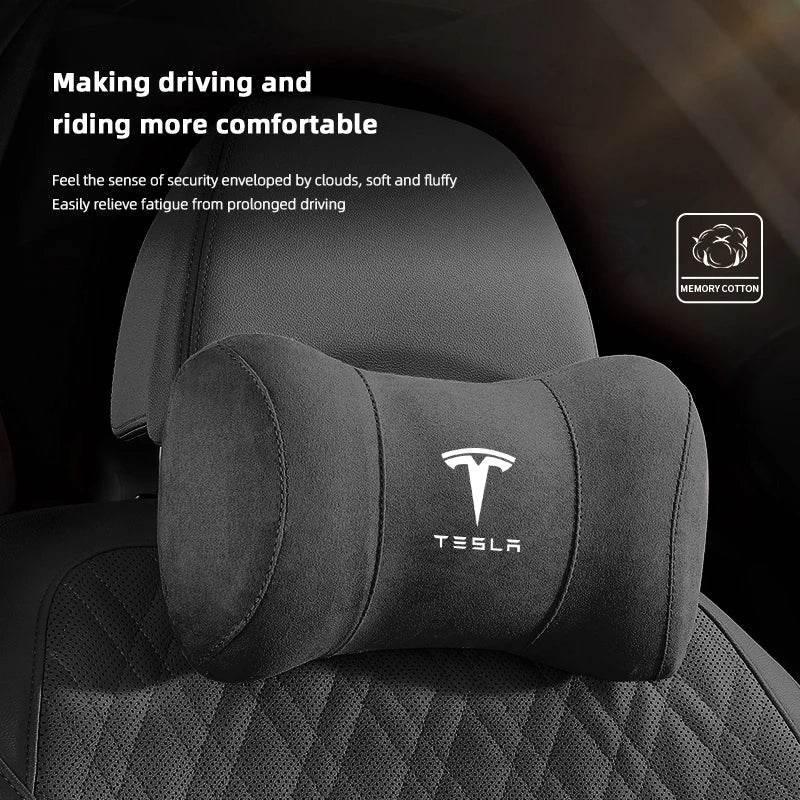 Tesla Suede Headrest Pillow