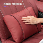 Land Rover Leather Car Neck Pillow & Lumbar Support