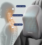 Ergonomic Memory Foam Car Neck & Lumbar Support Pillow Cushion Set