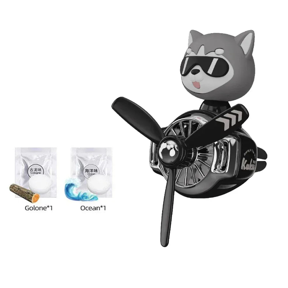 AutoPro DIY Perfume Pilot Bear Vent Clip Car Air Freshener Diffuser