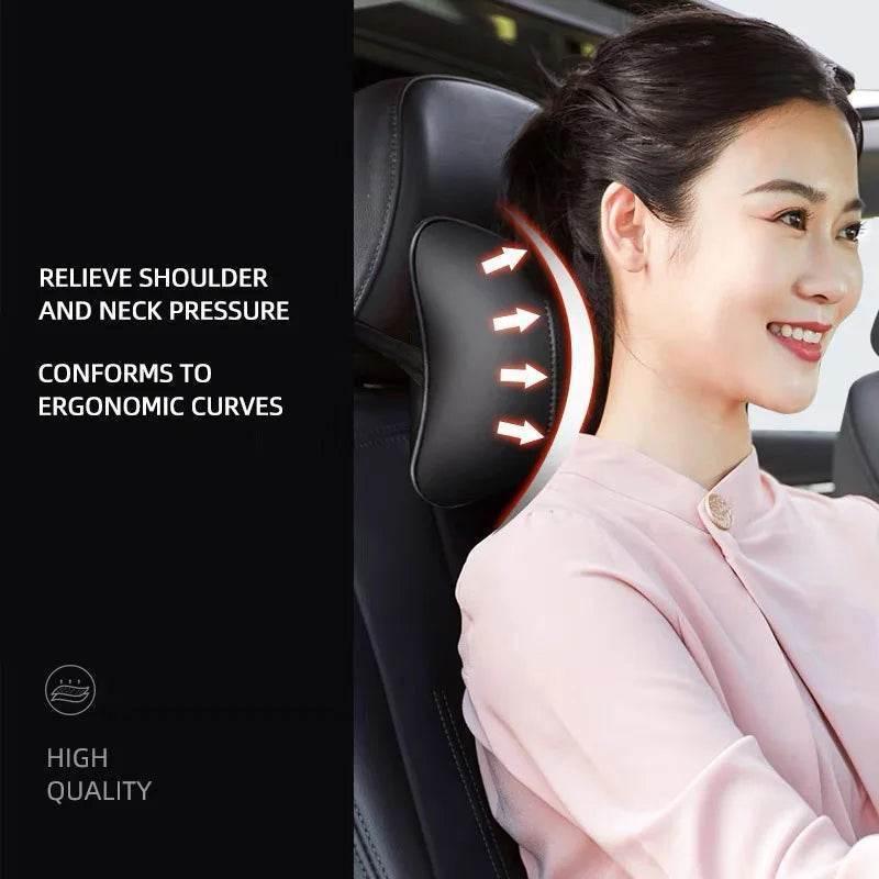 Toyota Crown Leather Car Neck Pillow
