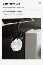 White Flower Hanging Car Air Freshener Perfume