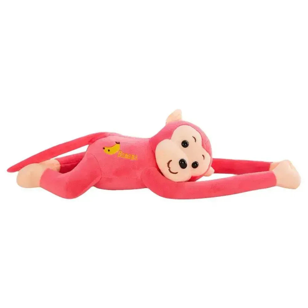 Long Arm Gibbon Monkey Plush Car Pendant – Hanging Stuffed Animal Accessory with Quick Release