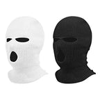 3-Hole Funny Car Seat Headrest Cover – Full Face Ski Mask Design
