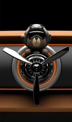 Rotating Propeller Pilot Plane Car Air Freshener