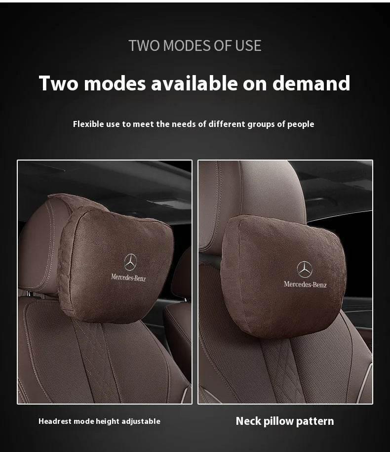 Mercedes Benz Neck Pillow & Lumbar Support Cushion