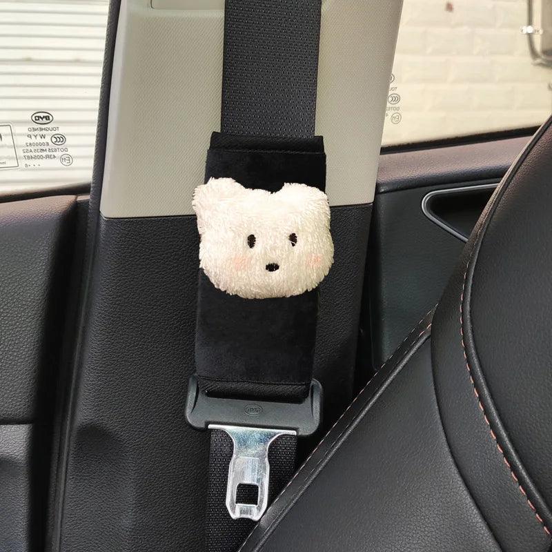 Car Seatbelt Pad Cover Short Cloud Bow Design Shoulder Cushion