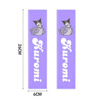 Kawaii Kuromi Car Seat Belt Covers - Universal Comfort Pads Auto