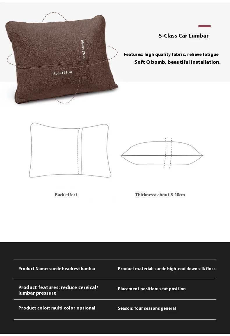 Mercedes Benz Neck Pillow & Lumbar Support Cushion