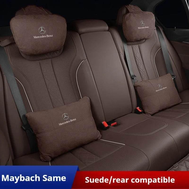 Mercedes Benz Neck Pillow & Lumbar Support Cushion