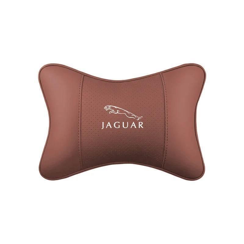 Jaguar Leather Neck Pillow