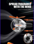 Helicopter Propeller Car Air Freshener Vent Clip Diffuser