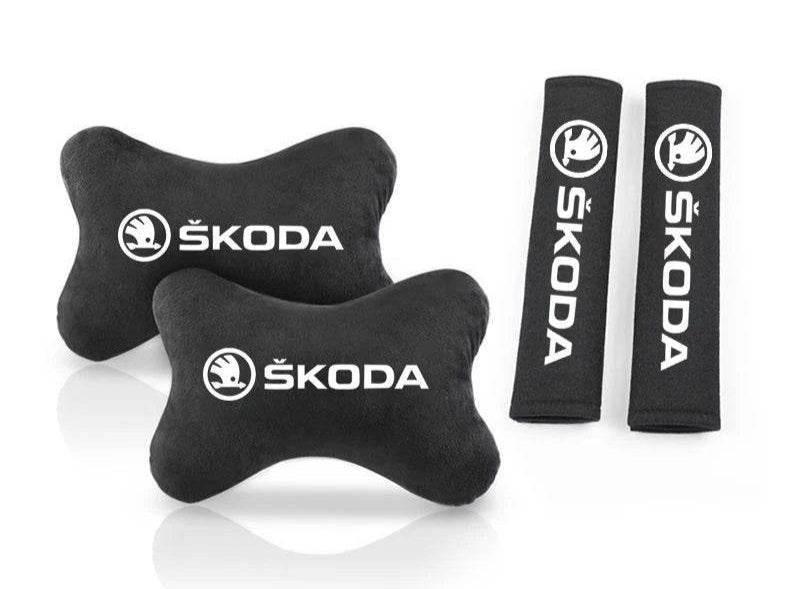 Skoda Neck Pillow and Seat Belt Pad