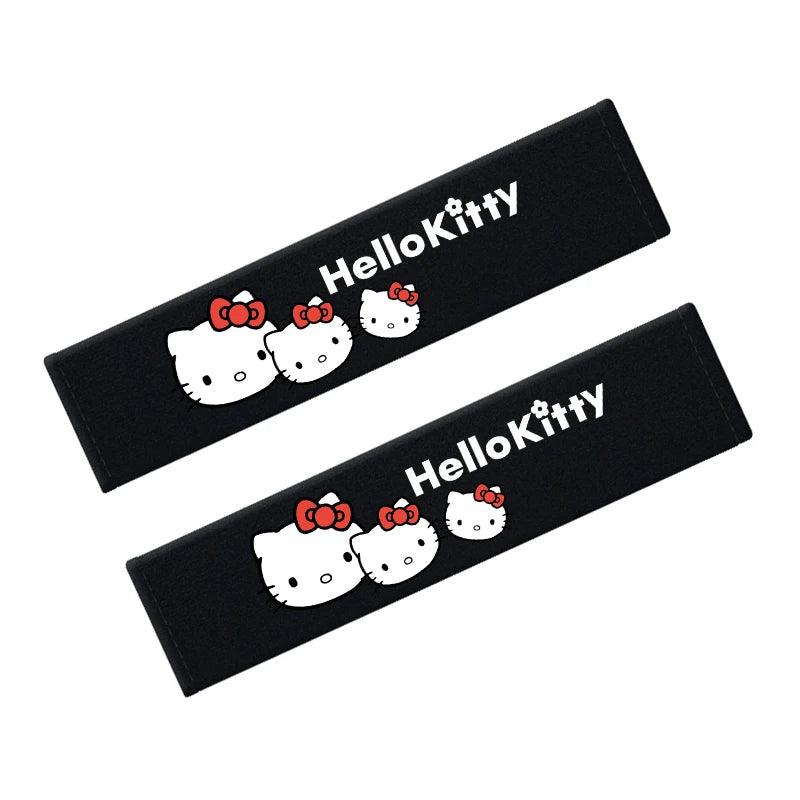 Hello Kitty Seatbelt Shoulder Pad - Soft Cartoon Car Safety Cover