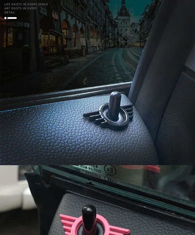 MINI Cooper Door Lock Button Decoration Sticker