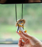 Swing Duck Pendant – Car Rearview Mirror Decoration