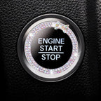 Diamond Rhinestone Car Start Button Ring Cover SUV Interior Decor